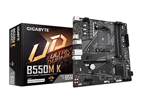 GIGABYTE B550M K AMD AM4 Micro-ATX Motherboard