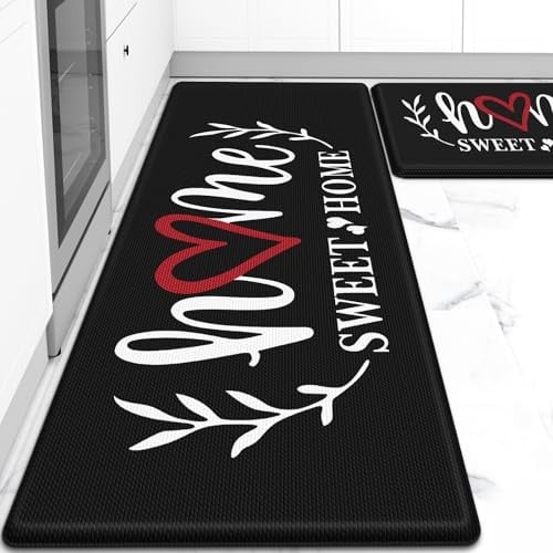 HappyTrends Cushioned Anti-Fatigue Floor Rugs - 2Pcs