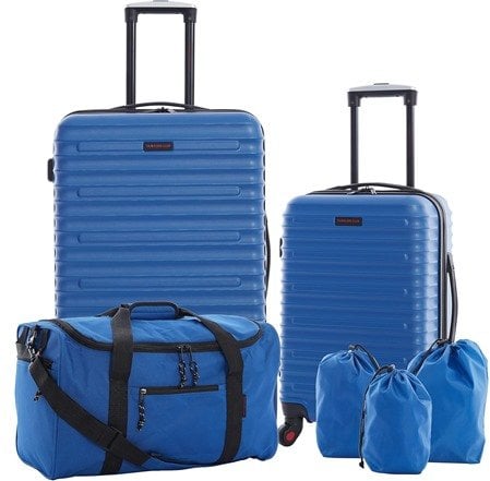Travelers Club 6 Piece Orion Luggage and Travel Set Deal