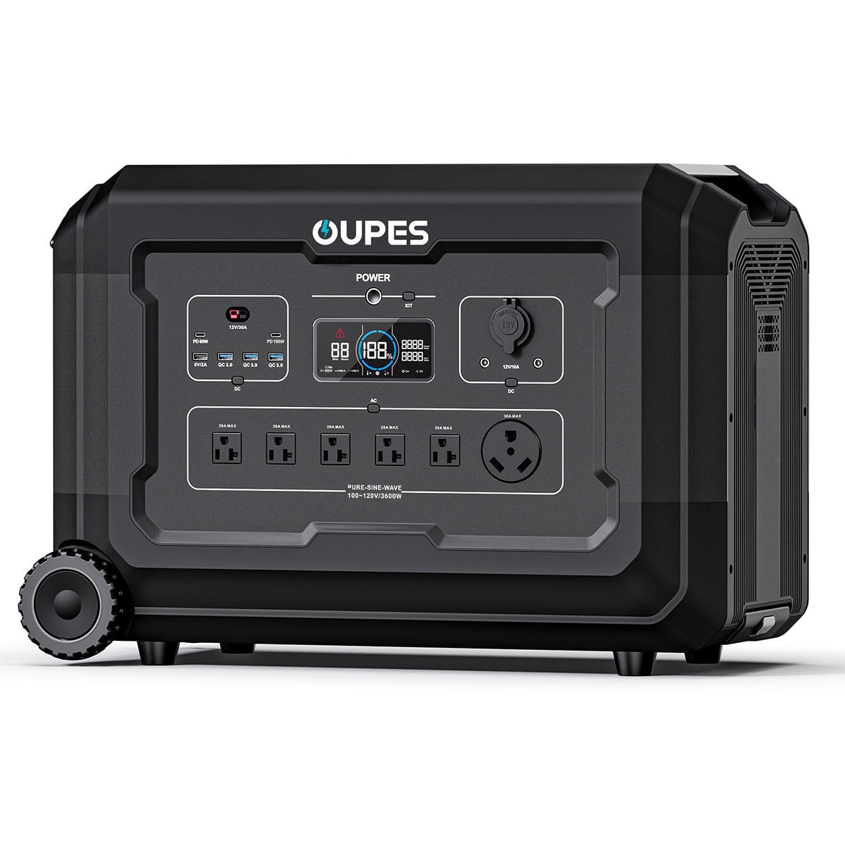 OUPES Mega 3 3600W 3072Wh Portable Power Station + 2048Wh Extra Battery Deal