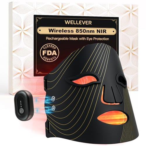 50% off Wireless Red Light Therapy Face Mask 850nm Infrared