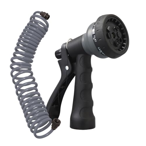 Orbit Coil Garden Hose with 8-Pattern Nozzle, 25 ft.