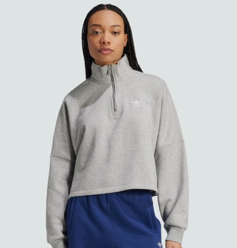 Adidas Women's Essentials 1/2 Zip Fleece Sweatshirt