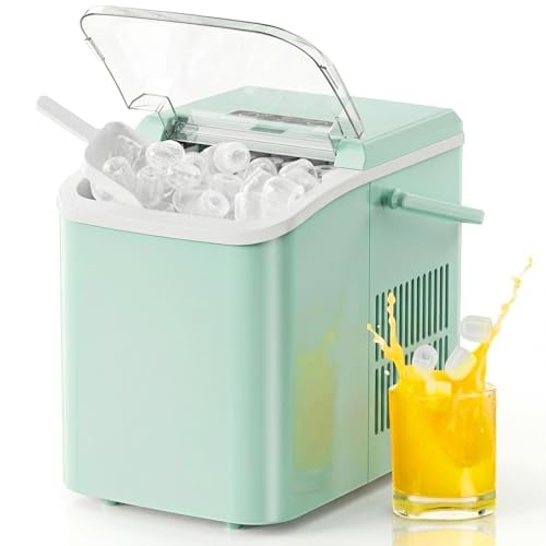 NEWBULIG Portable Ice Maker with Handle 26lbs/24Hrs Deal