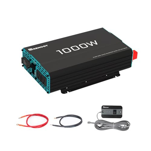 Renogy 1000W Pure Sine Wave Inverter 12V DC to 120V AC