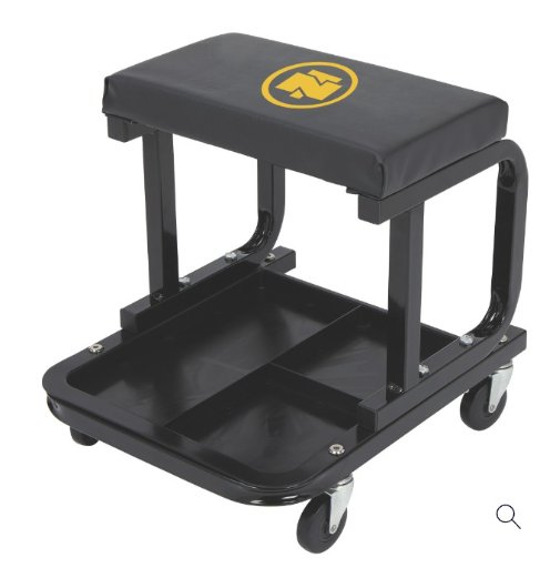 Northern Tool + Equipment Wide Mechanic's Roller Seat, 400-Lb. Capacity