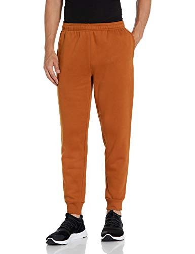 Amazon Essentials Men's Cotton Polyester Blend Fleece Jogger Pant, Nutmeg