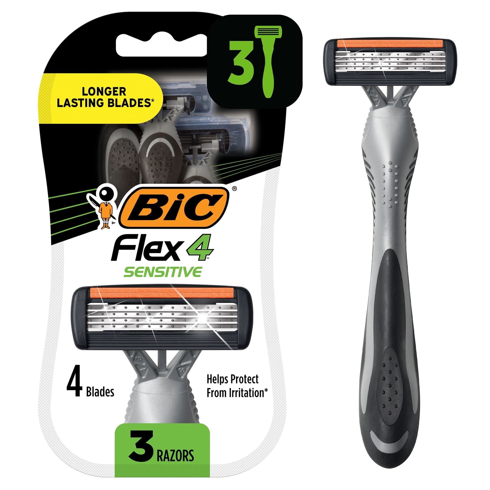 BIC Flex 4 Men's 4-Blade Disposable Razors 3-Count Deal