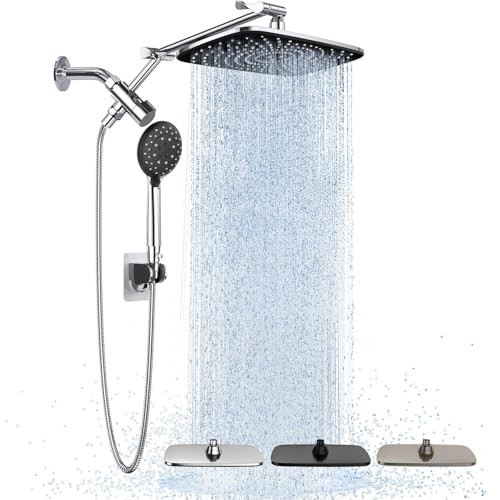 Veken Wide Rain Shower Head with Handheld