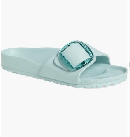 Birkenstock Women's Madrid Big Buckle EVA Slide Sandals (Surf Green)