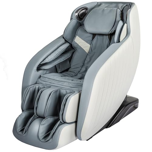 BestMassage Full Body Massage Chair with Zero Gravity SL-Track, Bluetooth 3D Speaker, Heat Therapy, Foot Roller, and Airbag Massage System (Blue)