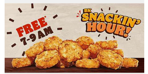 Burger King Free Medium Hash Browns Offer