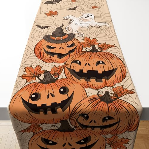 Halloween Decor Indoor - Linen Table Runner