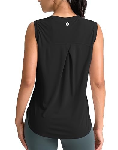 SANTINY Women's Sleeveless Workout Tops Breathable Lightweight Deal