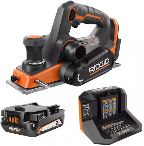 Ridgid 18V Brushless Cordless 3-1/4 in. Planer Kit