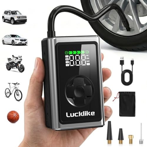 Lucklike 150 PSI Portable Air Compressor Tire Inflator Deal
