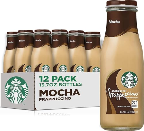 Starbucks Frappuccino Coffee Drink, Mocha Flavored, 13.7 fl oz Bottles (12 pack)
