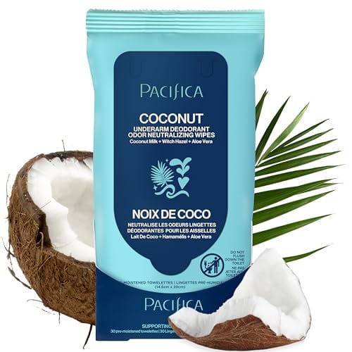 Pacifica Coconut Milk & Essential Oils Underarm Deodorant Wipes Deal