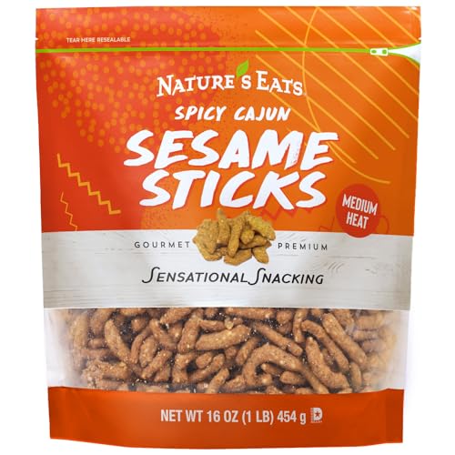Nature's Eats Cajun Sesame Sticks 16.0 Ounce 12-Pack