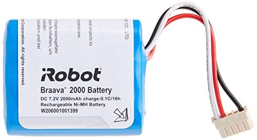 iRobot Authentic Replacement Battery for Braava 380t & Mint 5200 (NiMH, 2000 mAh)