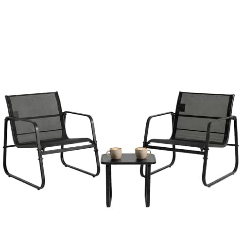 3-Piece Dumos Outdoor Patio Furniture Set (Light Black) Deal