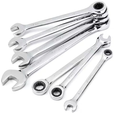 Husky Ratcheting MM Combination Wrench Set (7-Piece) Deal