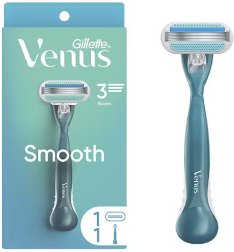 Gillette Venus Smooth Womens Razor with Reusable Razor Handle + Blade Refill, 1.0 set Deal