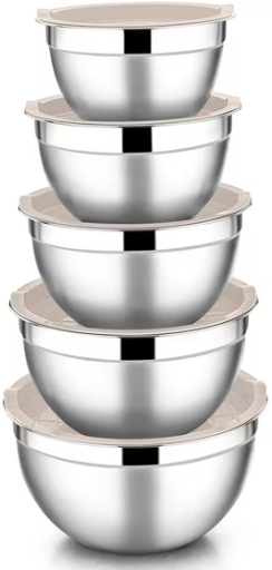 Mixing Bowls with Lids Set of 5