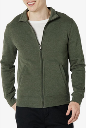 Amazon Essentials Men's Mock Neck Fleece Zip Up Sweatshirt Deal