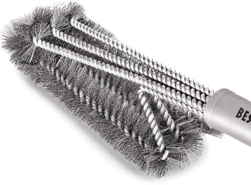 Best BBQ Grill Brush Stainless Steel 18" Barbecue Cleaning Brush w/Wire Bristles & Soft Comfortable Handle Deal