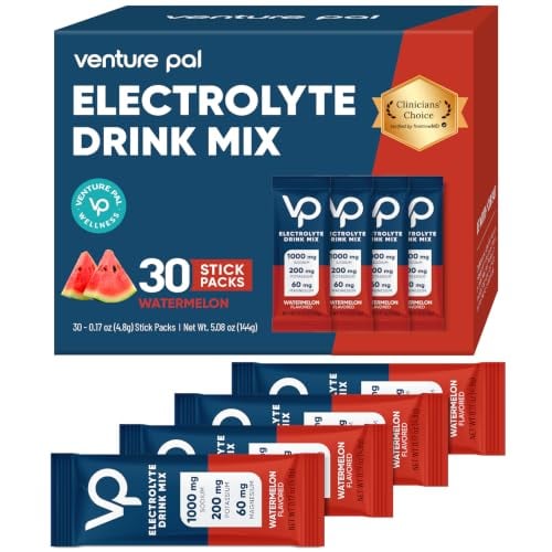 Venture Pal High Sodium Sugar Free Electrolytes Powder Packets, 30-Count