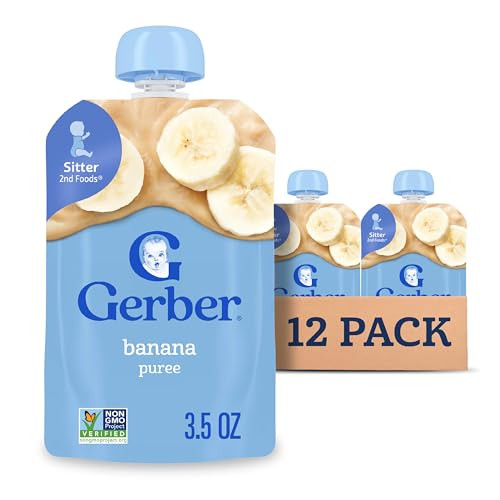 Gerber Stage 2 Baby Food Puree Pouch (Banana) 12-Pack