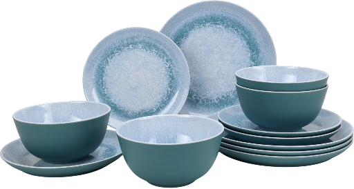 Better Homes & Gardens 12-Piece Bamboo Melamine Dinnerware Set Deal