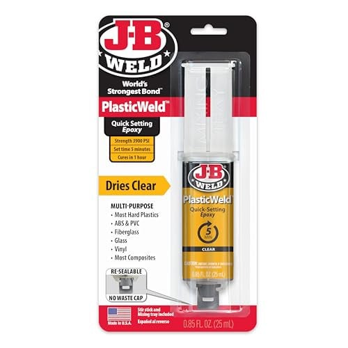 J-B Weld PlasticWeld Quick-Setting Epoxy Syringe 25-ml Deal