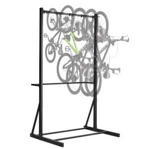 VEVOR 5-Bike Freestanding Storage Rack, 300-lb Capacity