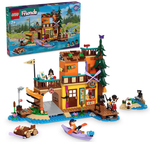 LEGO Friends Adventure Camp Water Sports Building Set, 628 Pcs.
