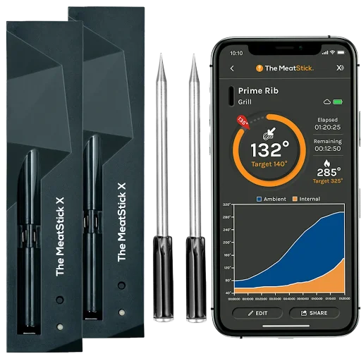 Meatstick X Dual-Sensor Wireless Meat Thermometers 2-Pack Deal