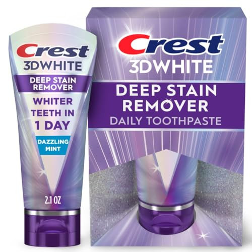 Crest 3DWhite Brilliance Deep Stain Remover Dazzling Mint Toothpaste 2.1-Oz