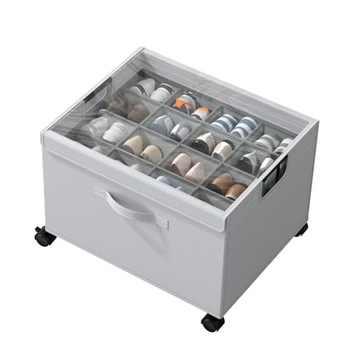 64-Liter House Again Shoe Storage Organizer w/ Wheels