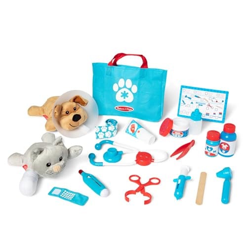 24-Piece Animal Doctor Playset with Dog & Cat Plushies Deal
