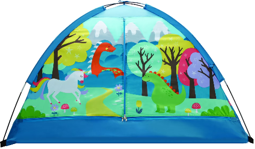 Crckt Kids Polyester Indoor Camping Play Tent with Majestic Design Print, 60"L x 36"W x 36"H