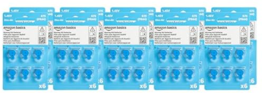 Amazon Basics Hearing Aid Size 675 Zinc-Air Batteries 60-Pack