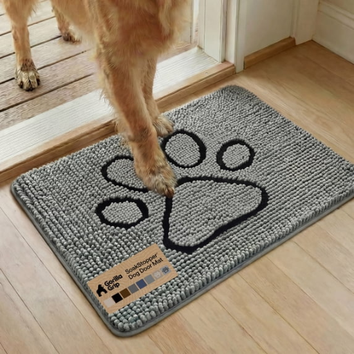 Gorilla Grip 24"x17" Soakstopper Absorbent Soft Chenille Dog Door Mat Deal