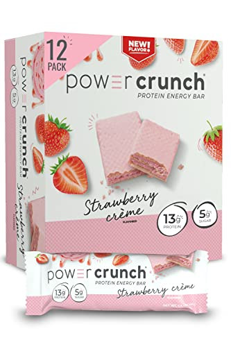 Power Crunch Protein Wafer Bars Strawberry Crème 12-Pack