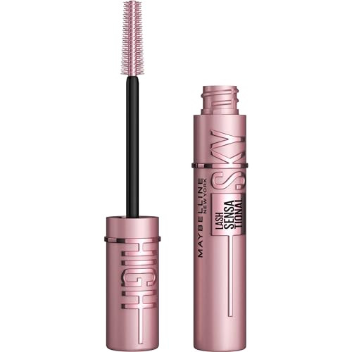 Maybelline Lash Sensational Sky High Washable Mascara Makeup (Blackest Black)