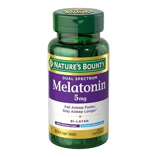 Nature's Bounty Dual Spectrum Melatonin 5mg 60-Count Tablets Deal