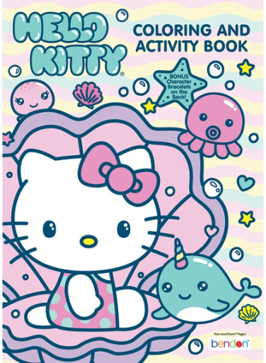 Coloring & Activity Books: Hello Kitty, TMNT, Spider-Man, Bluey, Disney Princess & More