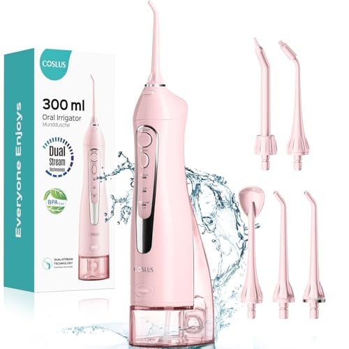 Coslus Water Dental Flosser Teeth Pick in PINK