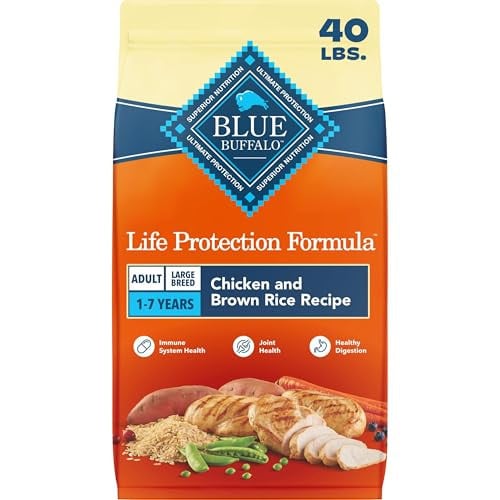 Blue Buffalo Life Protection Formula Large Breed Adult Dry Dog Food (Chicken & Brown Rice) 40-Pound Deal