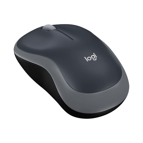 Logitech M185 Wireless Mouse, Swift Grey